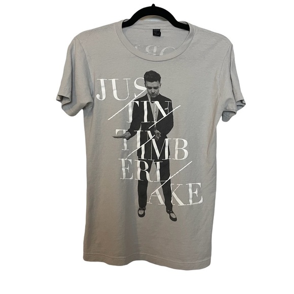 Tultex Tops - Justin Timberlake World Tour 2013 2014 Tee Shirt made with 100% Ring Spun Cotton